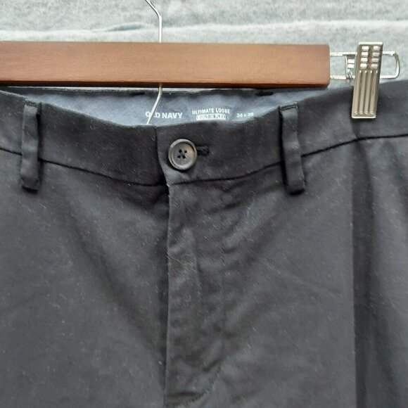 Old Navy Ultimate Lose Black Jack Men's 34x30 Built in Flex Office Wear - Picture 2 of 5